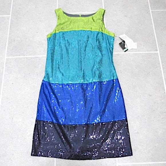 NWT Gabby Skye Sequined Sheath Dress, Size 8 - Picture 5 of 10